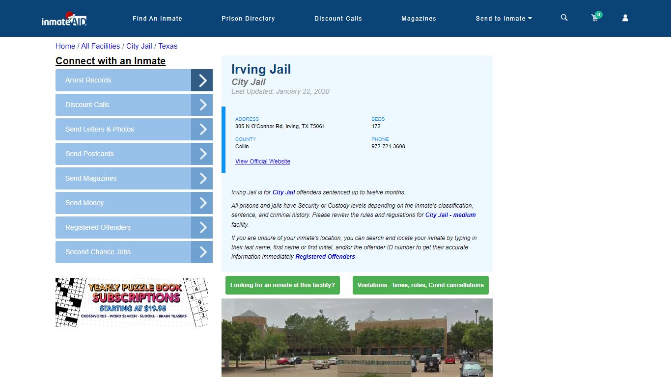 Irving Jail | Inmate Locator